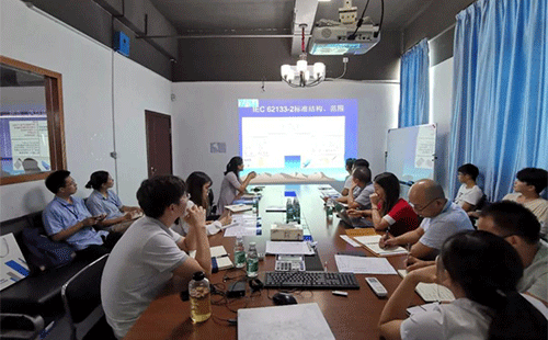 The detection technology expert of China accreditation service went to dongguan yiling electronic technology for technical training